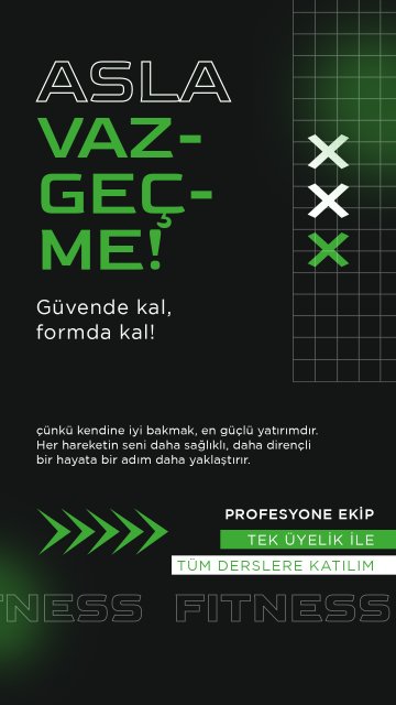  Asla Vazgeçme – Güvende Kal, Formda Kal!